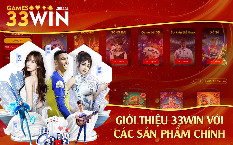 Giới thiệu 33Win với các sản phẩm chính