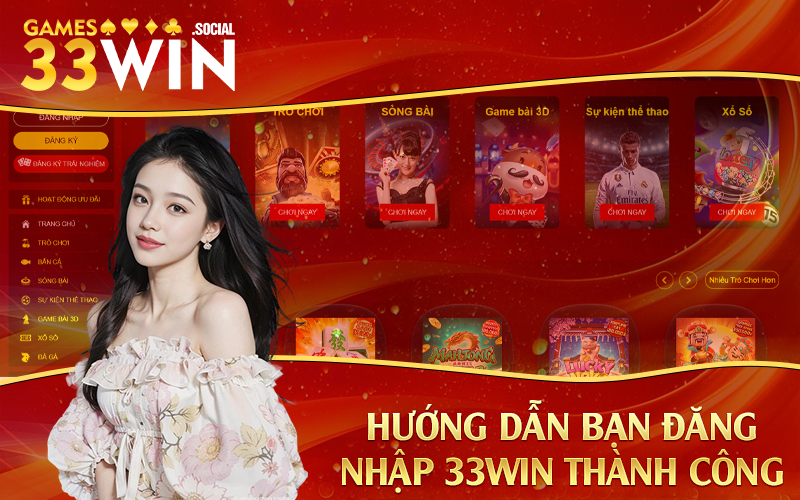 Hướng dẫn bạn đăng nhập 33Win thành công
